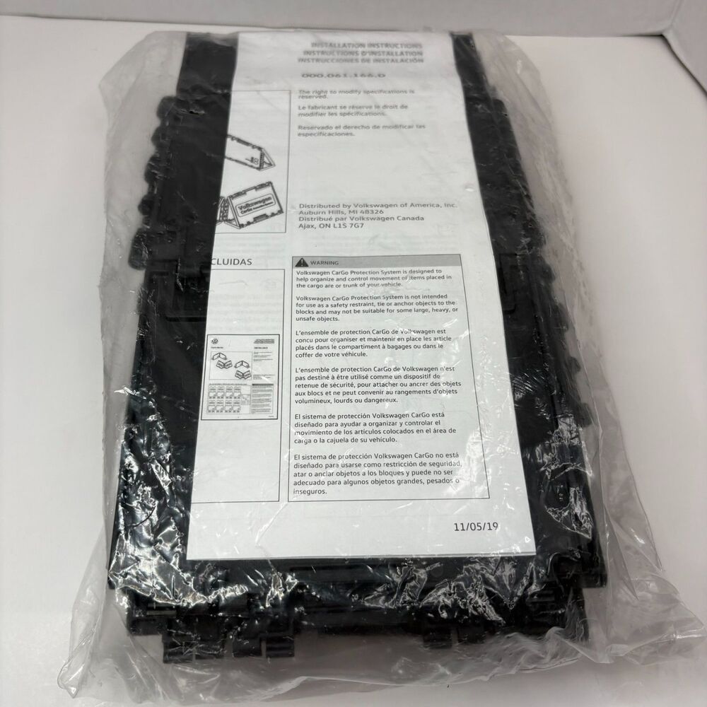 Volkswagen CarGo Management System Genuine OEM VW Protection Organizer Block NEW